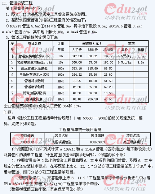 2011年注冊(cè)造價(jià)工程師考試試題完整版